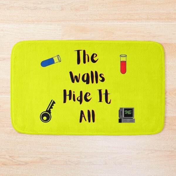 Item preview, The Walls Hide It All yellow and red (yelllow Version) designed and sold by Cora Gregory.