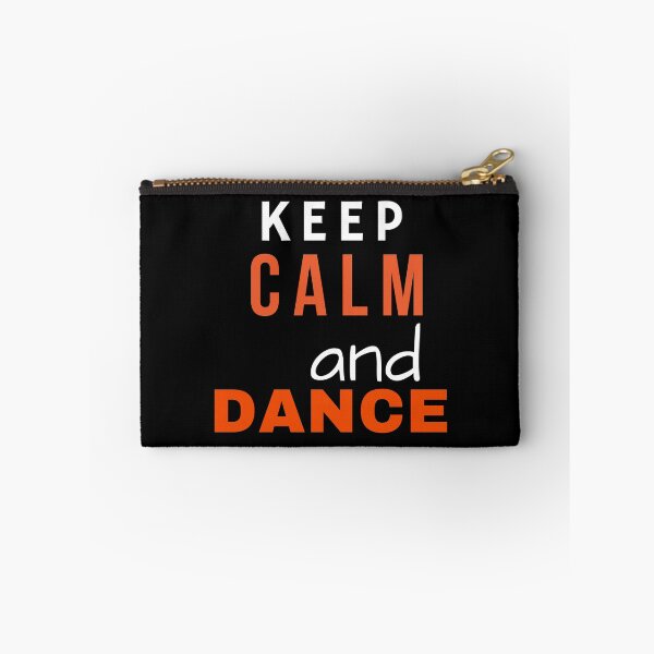 Item preview, Keep calm and dance – inspirational quote. White orange print. designed and sold by fowons.