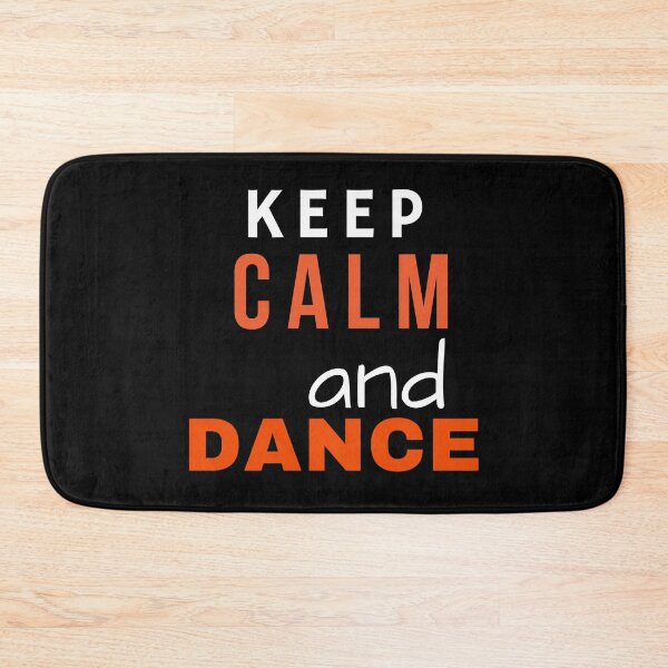 Item preview, Keep calm and dance – inspirational quote. White orange print. designed and sold by fowons.