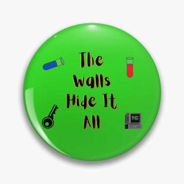Item preview, The Walls Hide It All yellow and red (green version) designed and sold by Cora Gregory.