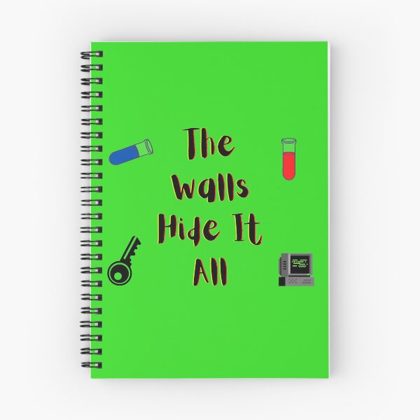 Item preview, The Walls Hide It All yellow and red (green version) designed and sold by Cora Gregory.