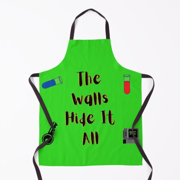Item preview, The Walls Hide It All yellow and red (green version) designed and sold by Cora Gregory.