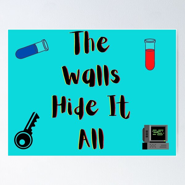 Item preview, Walls Hide It All yellow and red (blue Version) designed and sold by Cora Gregory.
