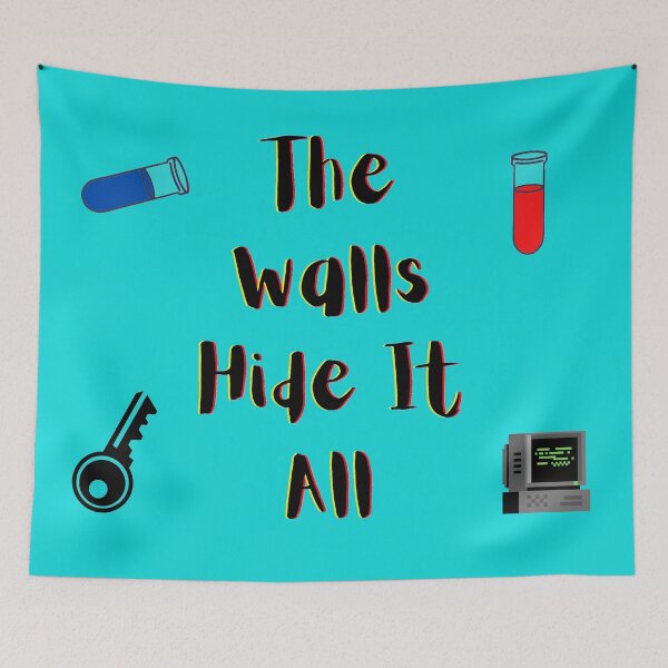 Item preview, Walls Hide It All yellow and red (blue Version) designed and sold by Cora Gregory.