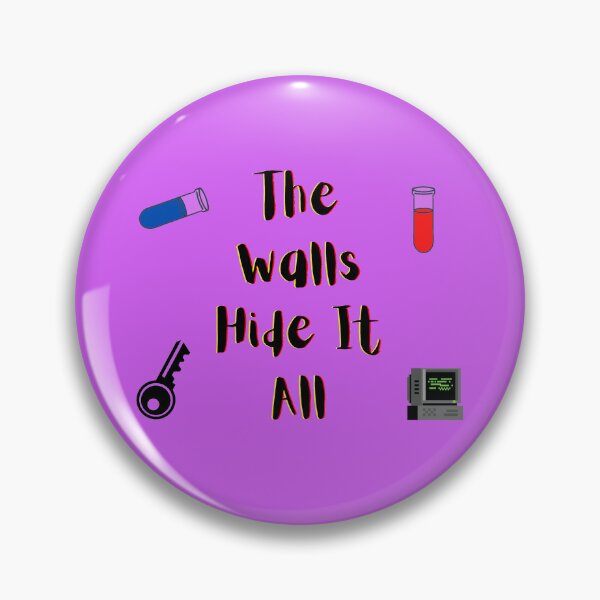 Item preview, The Walls Hide It All yellow and red (purple version) designed and sold by Cora Gregory.