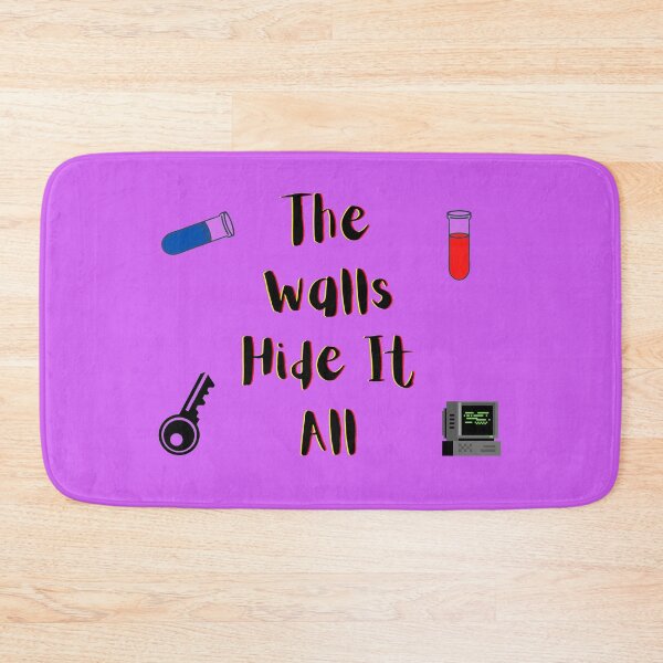 Item preview, The Walls Hide It All yellow and red (purple version) designed and sold by Cora Gregory.