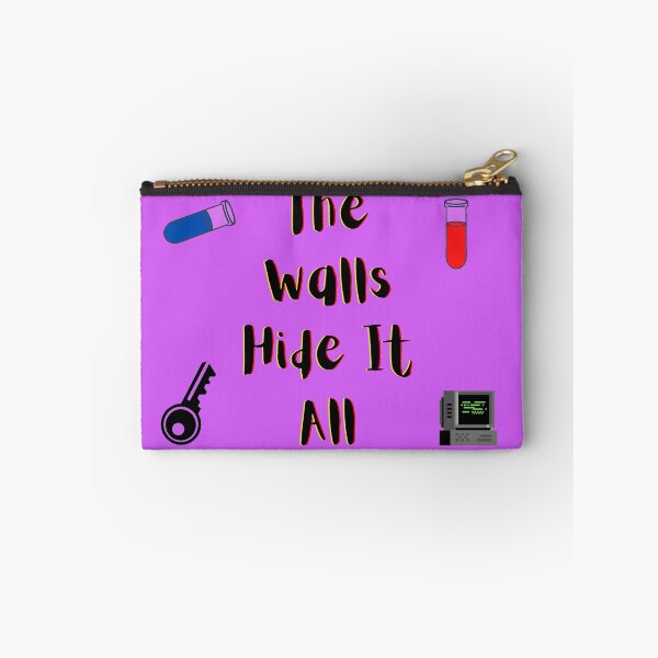 Item preview, The Walls Hide It All yellow and red (purple version) designed and sold by Cora Gregory.