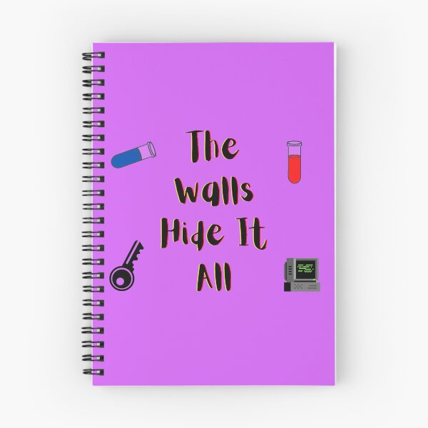 Item preview, The Walls Hide It All yellow and red (purple version) designed and sold by Cora Gregory.