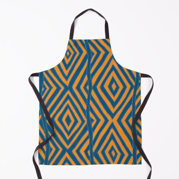 Item preview, Aboriginal art - Diamond pattern (Yellow and Storm Blue) designed and sold by Black-Arts.