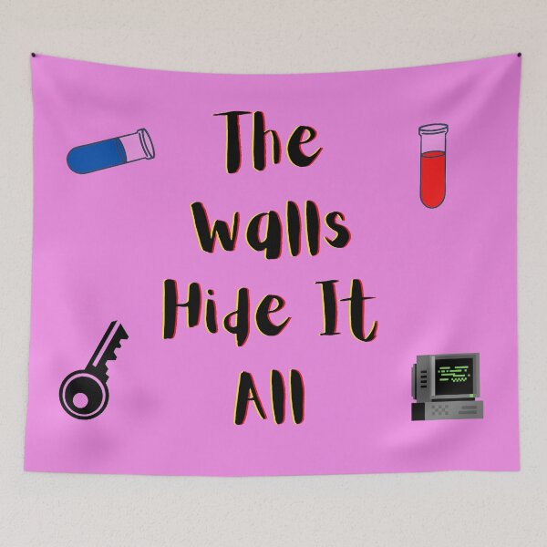 Item preview, Walls Hide It All yellow and red (pink Version) designed and sold by Cora Gregory.