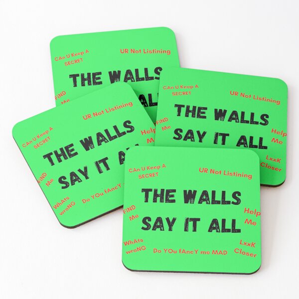 Item preview, The Walls Say It All green version designed and sold by Cora Gregory.