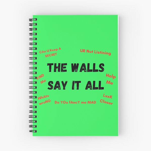 Item preview, The Walls Say It All green version designed and sold by Cora Gregory.