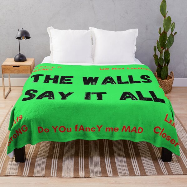 Item preview, The Walls Say It All green version designed and sold by Cora Gregory.