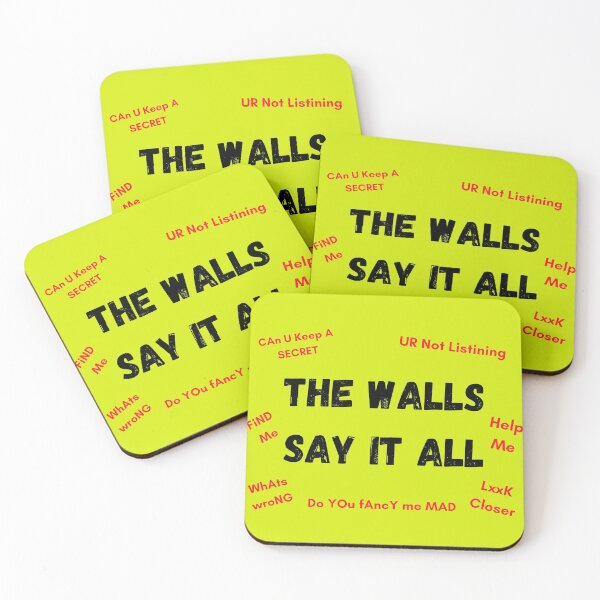 Item preview, The Walls Say It All yellow version designed and sold by Cora Gregory.