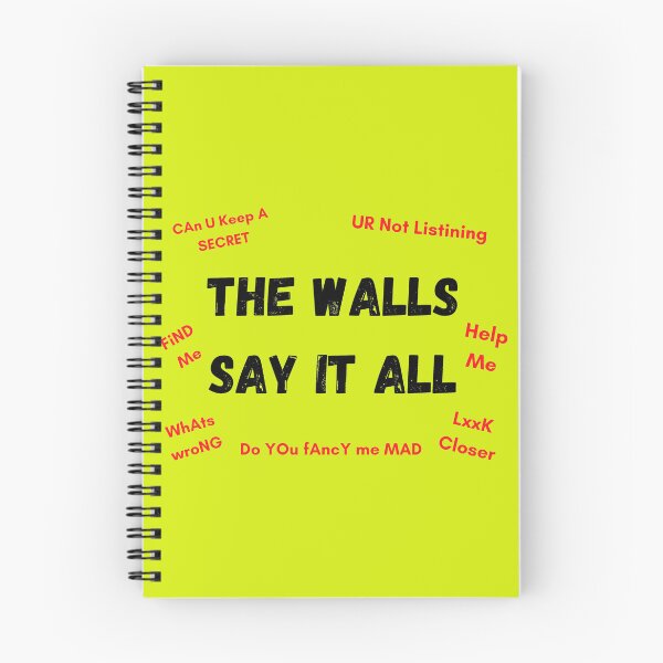 Item preview, The Walls Say It All yellow version designed and sold by Cora Gregory.