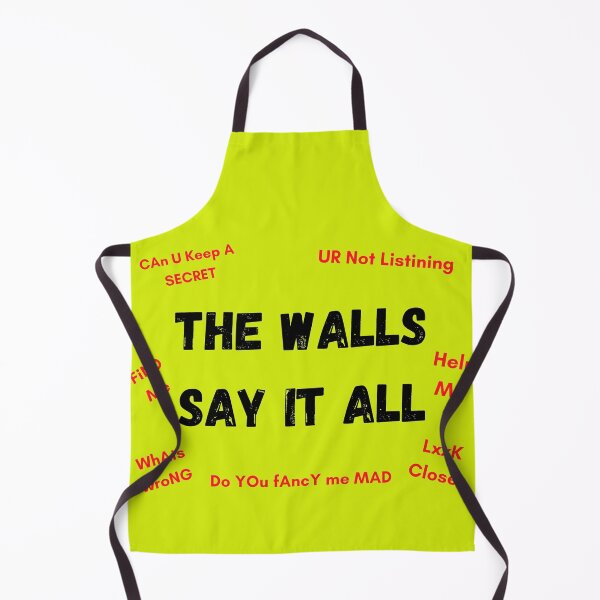 Item preview, The Walls Say It All yellow version designed and sold by Cora Gregory.