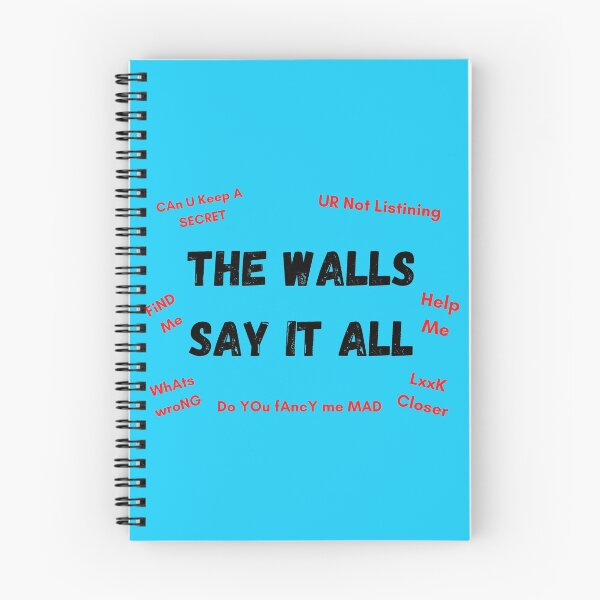 Item preview, The Walls Say It All blue version designed and sold by Cora Gregory.