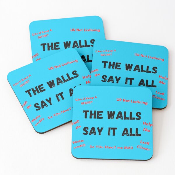 Item preview, The Walls Say It All blue version designed and sold by Cora Gregory.