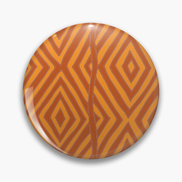 Item preview, Aboriginal art - Diamond pattern (Ochre Yellow and Light Brown) designed and sold by Black-Arts.