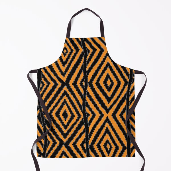Item preview, Aboriginal art - Diamond pattern (Ochre Yellow and Black) designed and sold by Black-Arts.