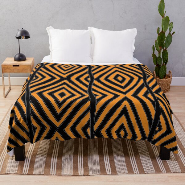 Item preview, Aboriginal art - Diamond pattern (Ochre Yellow and Black) designed and sold by Black-Arts.