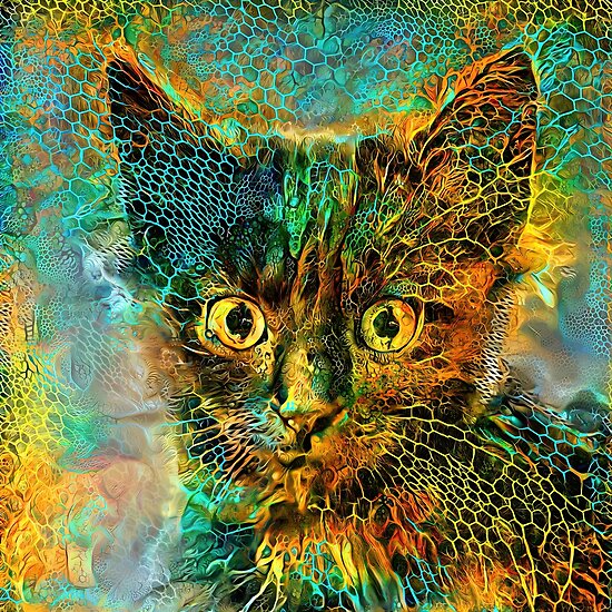 DeepStyle abstraction cat