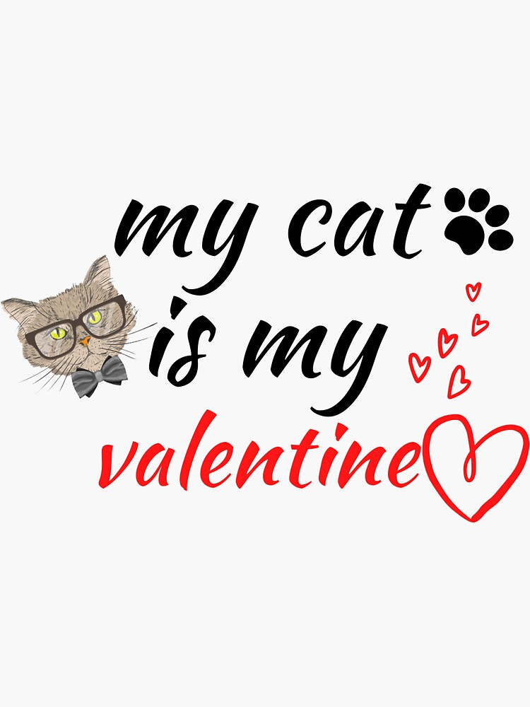 Pegatina Mi Gato Es Mi San Valent N San Valent N Svg Mi Gato Es Mi San Valent N Svg San