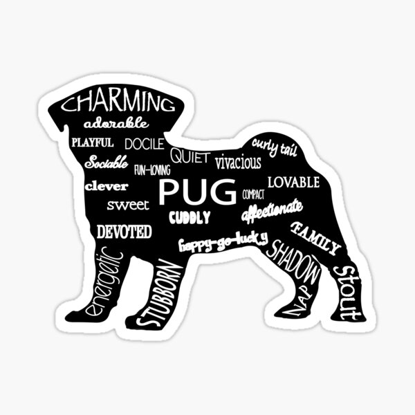 Item preview, Love a Pug designed and sold by snarkymummas.