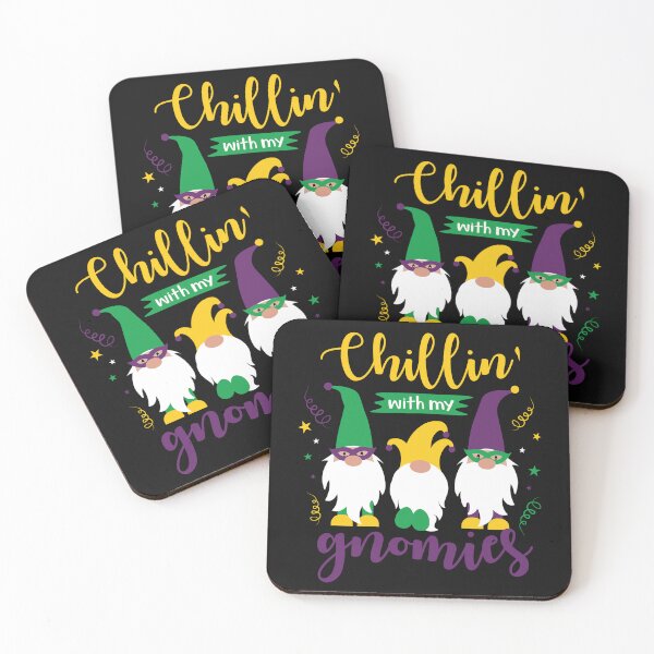 Item preview, Chilin with My Gnomes | Mardi Gras Party Gnomes designed and sold by CrazyBlond918.