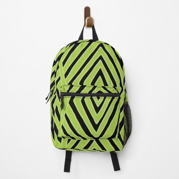 Item preview, Aboriginal art - Diamond pattern (Black and Lime Green) designed and sold by Black-Arts.