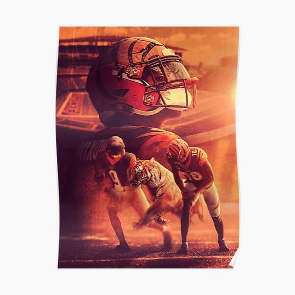 XUYUE Joe Burrow Joe Mixon Sports Celebrity Poster 1 Canvas Poster Bedroom  Decor Sports Landscape Office Room Decor Gift Unframe: 12x18inch(30x45cm)