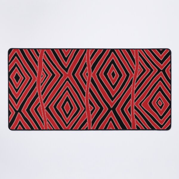 Item preview, Aboriginal art - Diamond pattern (Black and Red) designed and sold by Black-Arts.
