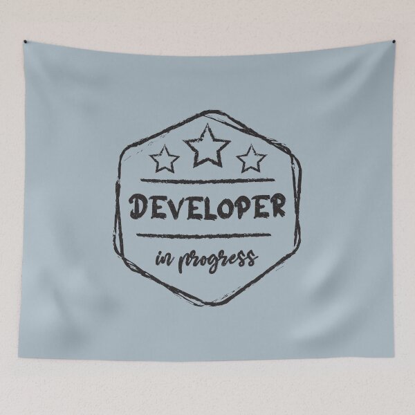 Item preview, developer In Progress - Funny developer quote gift idea For Men and Women designed and sold by Mmmm3344.