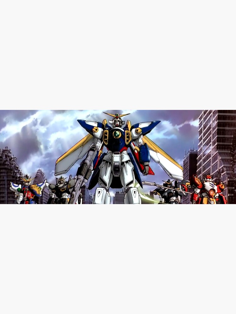 "Mobile Suit Gundam Wing Sticker" Sticker for Sale by 4DaMoolah Redbubble