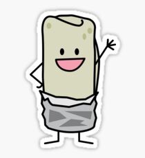Happy Burrito Waving Hello Sticker
