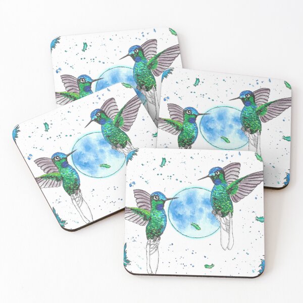 Item preview, Moon Hummingbirds designed and sold by Moonuniversal13.
