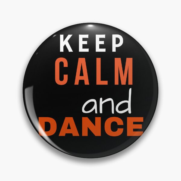 Item preview, Keep calm and dance – inspirational quote. White orange print. designed and sold by fowons.