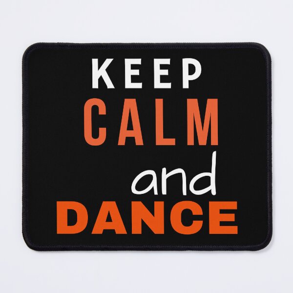 Item preview, Keep calm and dance – inspirational quote. White orange print. designed and sold by fowons.