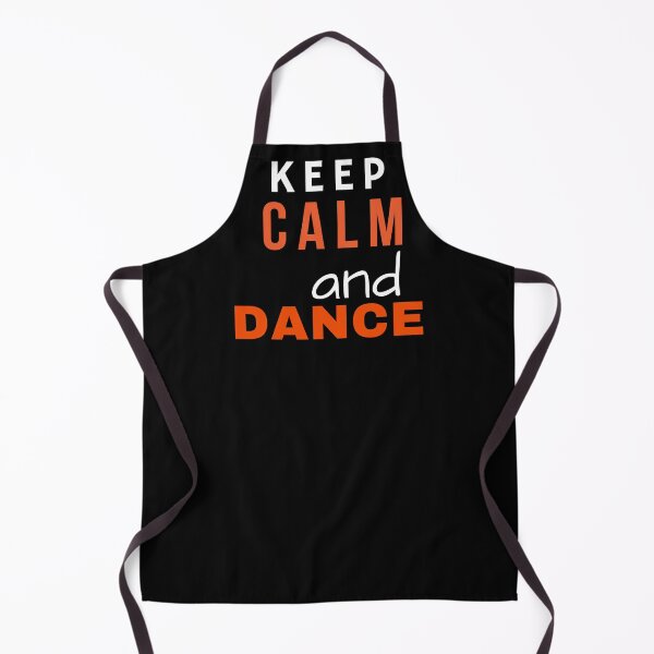 Item preview, Keep calm and dance – inspirational quote. White orange print. designed and sold by fowons.