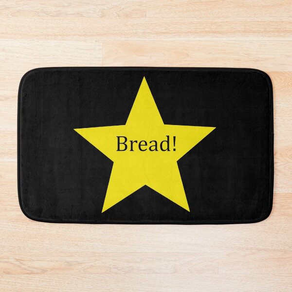 Item preview, "Bread!" golden star (black) designed and sold by Fangirlsleep.