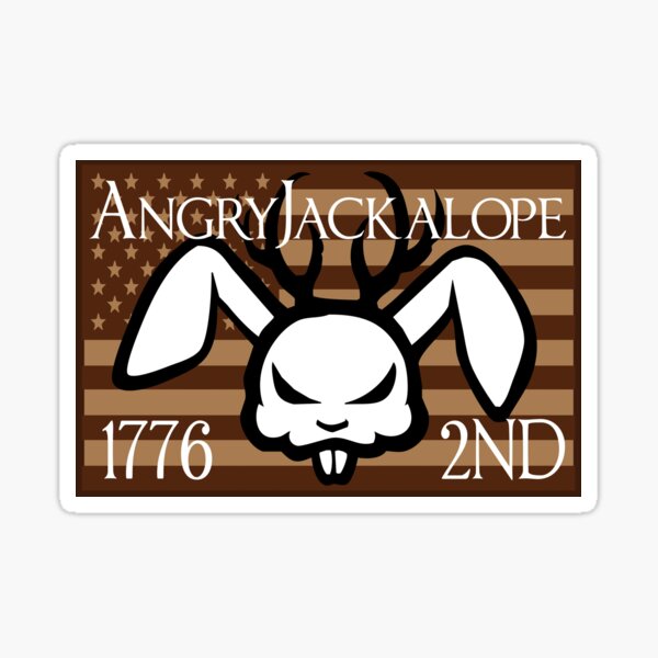 Angry Jackalope 2015 Sticker Sticker