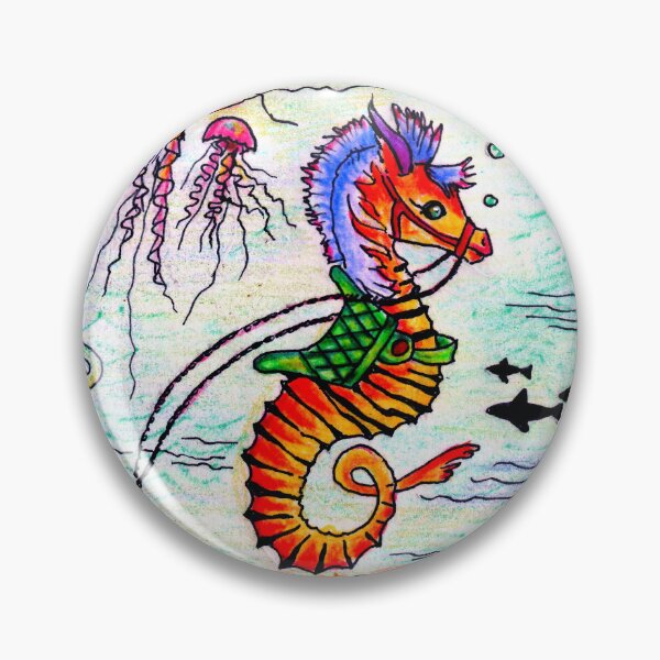 Item preview, Mermaid and Seahorse designed and sold by Linda Bassett.