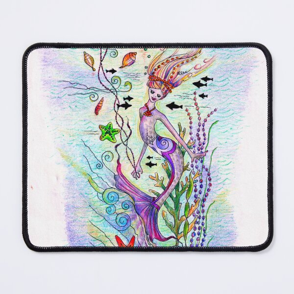 Item preview, Mermaid and Seahorse designed and sold by Linda Bassett.