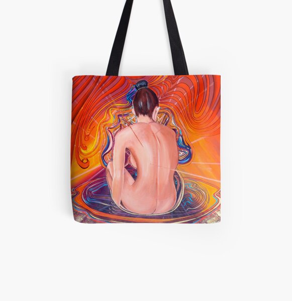 Acupuncture Energy All Over Print Tote Bag