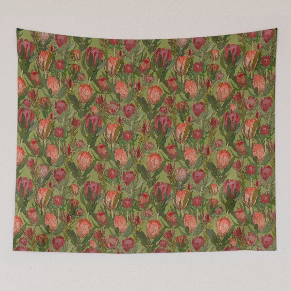 Item preview, Pretty Peach Proteas designed and sold by OranelloDesigns.