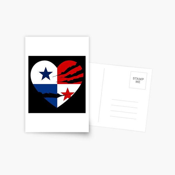 Item preview, Panama - Torn Heart - Flag designed and sold by WdiCreative.