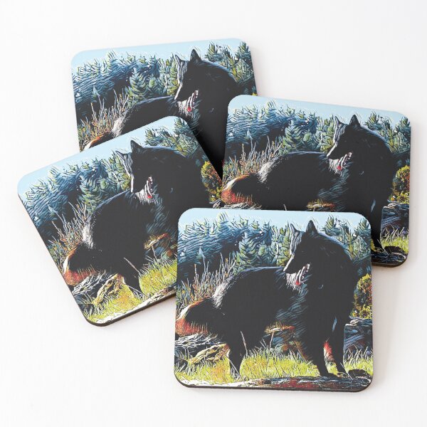 Item preview, Belgian Sheepdog Mountain Scene Dog to Art Abstract designed and sold by arlutai.