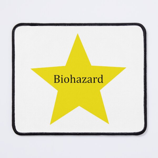 Item preview, "Biohazard" golden star designed and sold by Fangirlsleep.