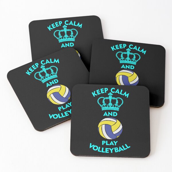Artikelvorschau, Bleib ruhig und spiele Volleyball – Volleyball-Sprüche, Slogans und Leichtathletik-Zitate entworfen und verkauft von bluehatgraphics.