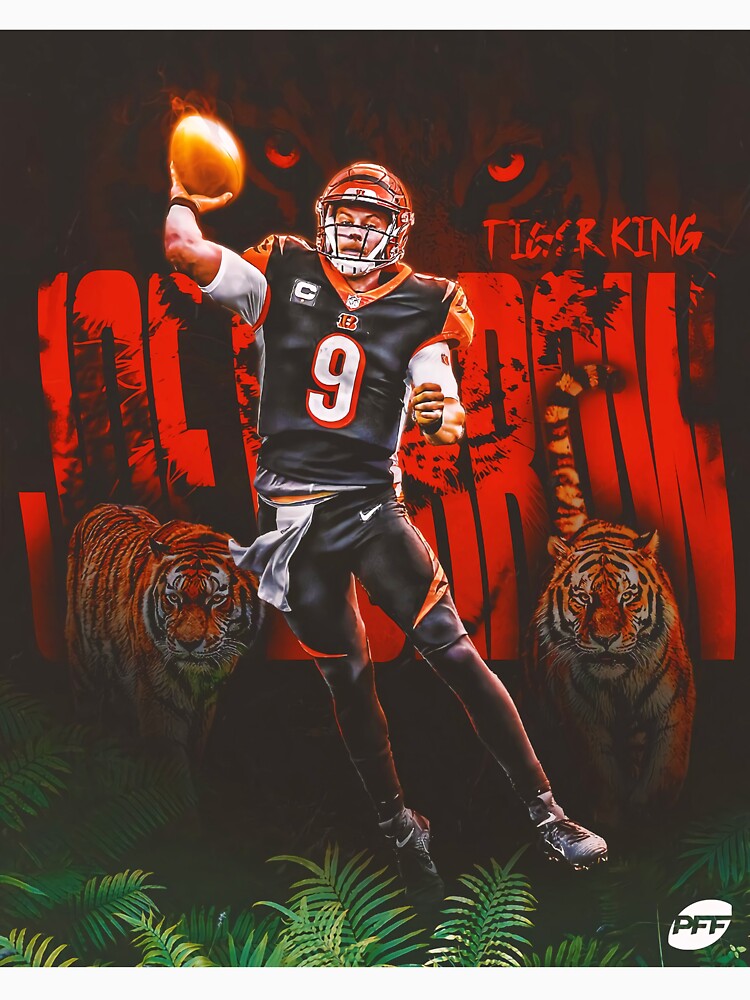 Joe Burrow tiger king 9 football Essential T-Shirt for Sale by